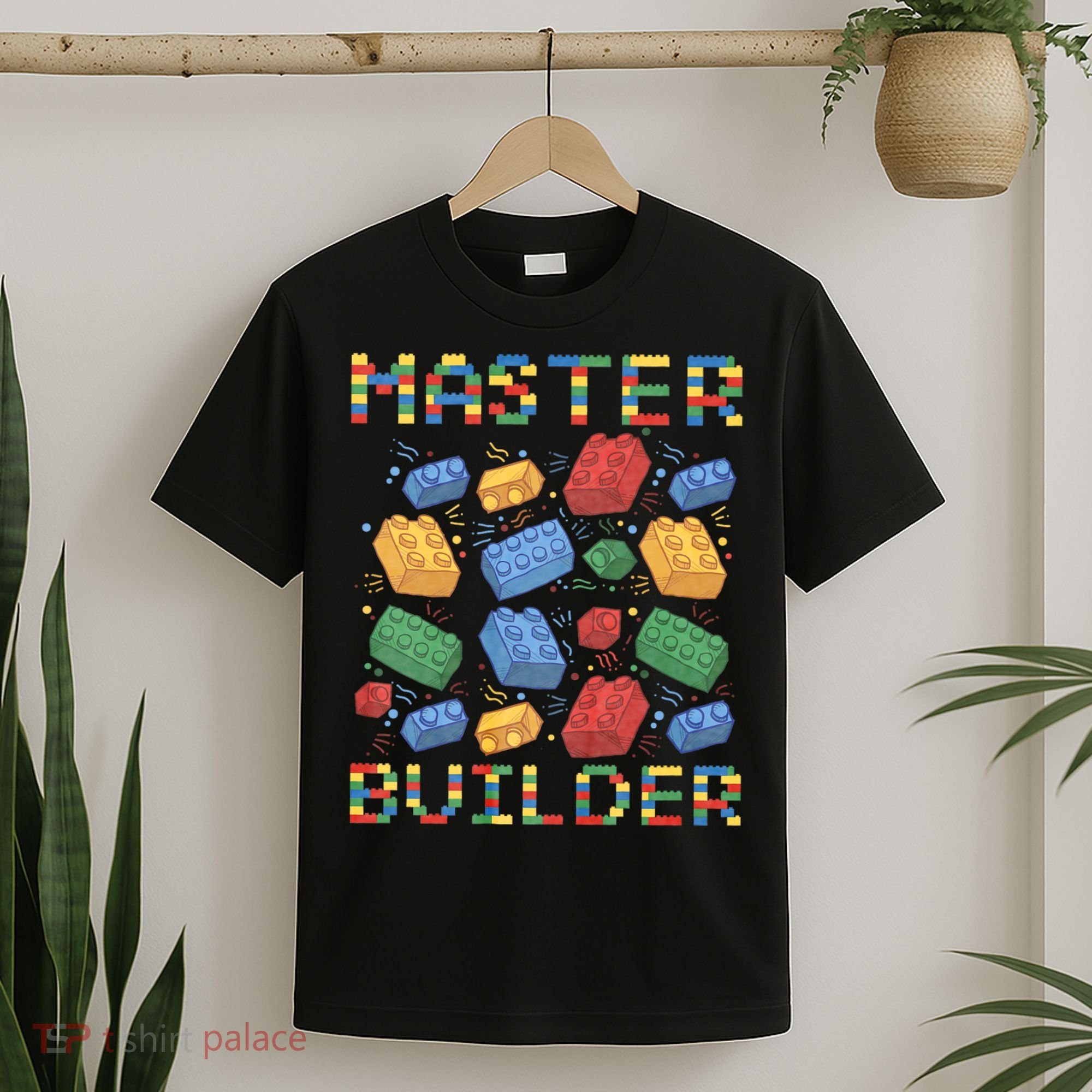 Master Builder Funny Building Blocks Gifts T-Shirt
