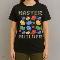 Master Builder Funny Building Blocks Gifts T-Shirt thumb 4