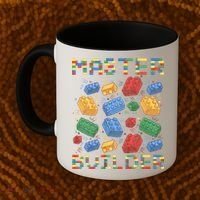 Master Builder Funny Building Blocks Gifts Coffee Mug thumb 2