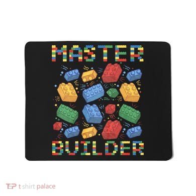 Master Builder Funny Building Blocks Gifts Mousepad