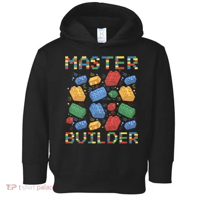 Master Builder Funny Building Blocks Gifts Toddler Hoodie
