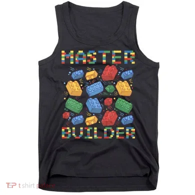 Master Builder Funny Building Blocks Gifts Tank Top