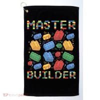 Master Builder Funny Building Blocks Gifts Golf Towel thumb 0