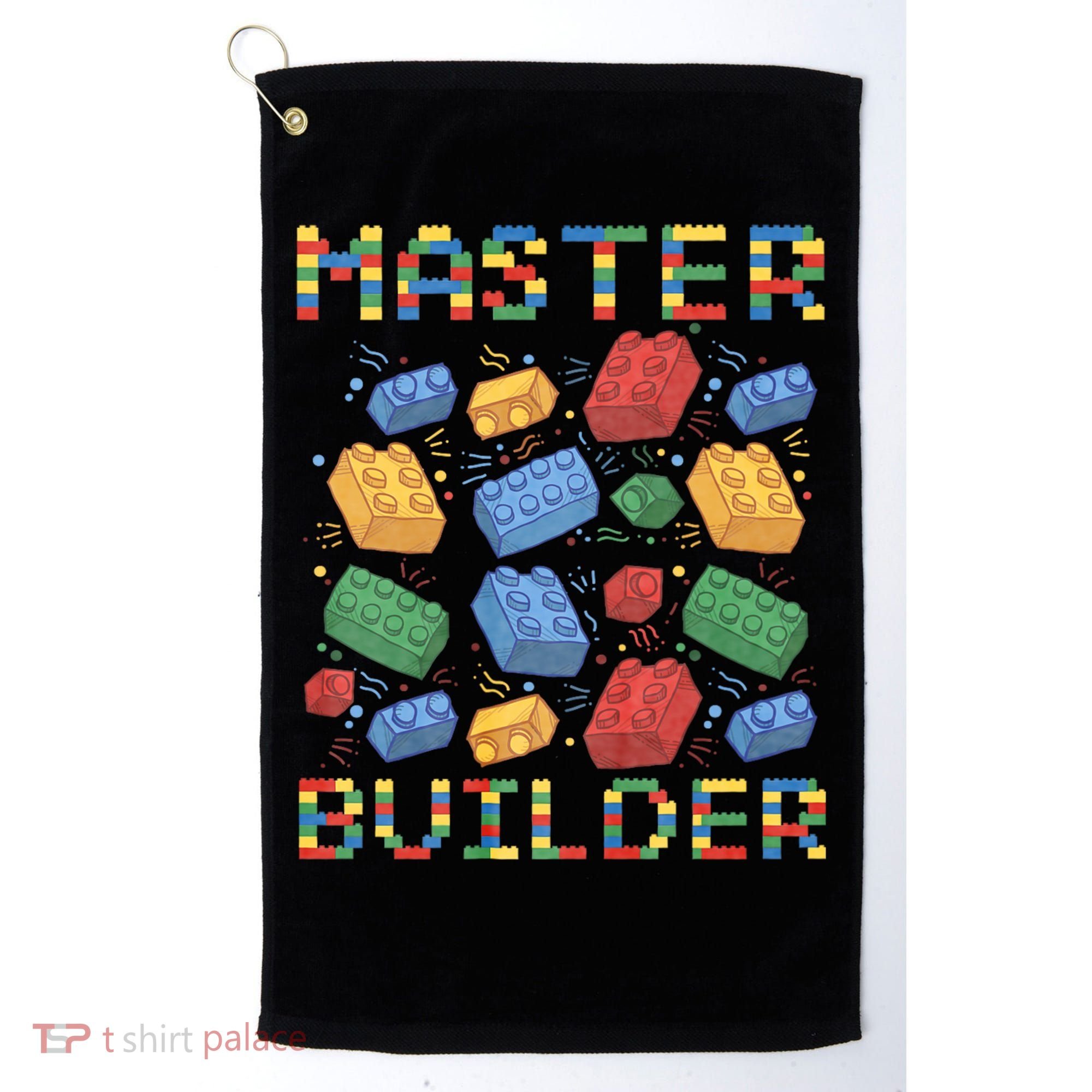 Master Builder Funny Building Blocks Gifts Golf Towel