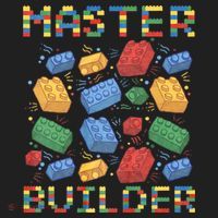 Master Builder Funny Building Blocks Gifts Golf Towel thumb 3