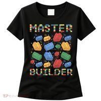 Master Builder Funny Building Blocks Gifts Women's T-Shirt thumb 0