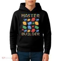 Master Builder Funny Building Blocks Gifts Kids Hoodie thumb 4