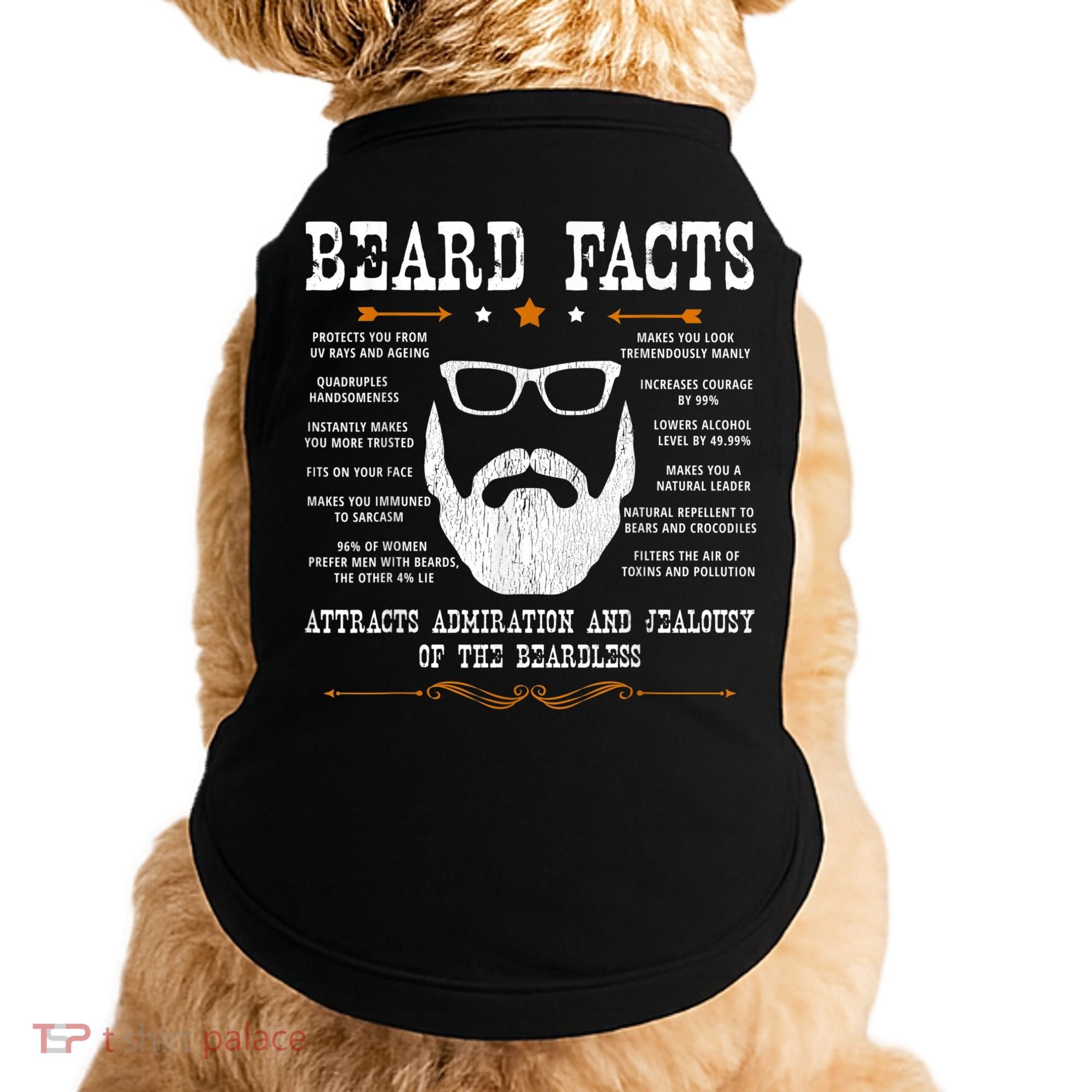 Mens Beard Facts Beard Lover Doggie Tank