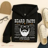 Mens Beard Facts Beard Lover Hoodie thumb 4