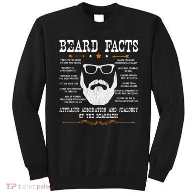 Mens Beard Facts Beard Lover Sweatshirt