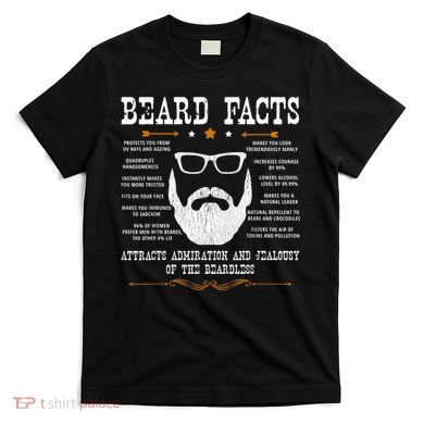 Mens Beard Facts Beard Lover T-Shirt