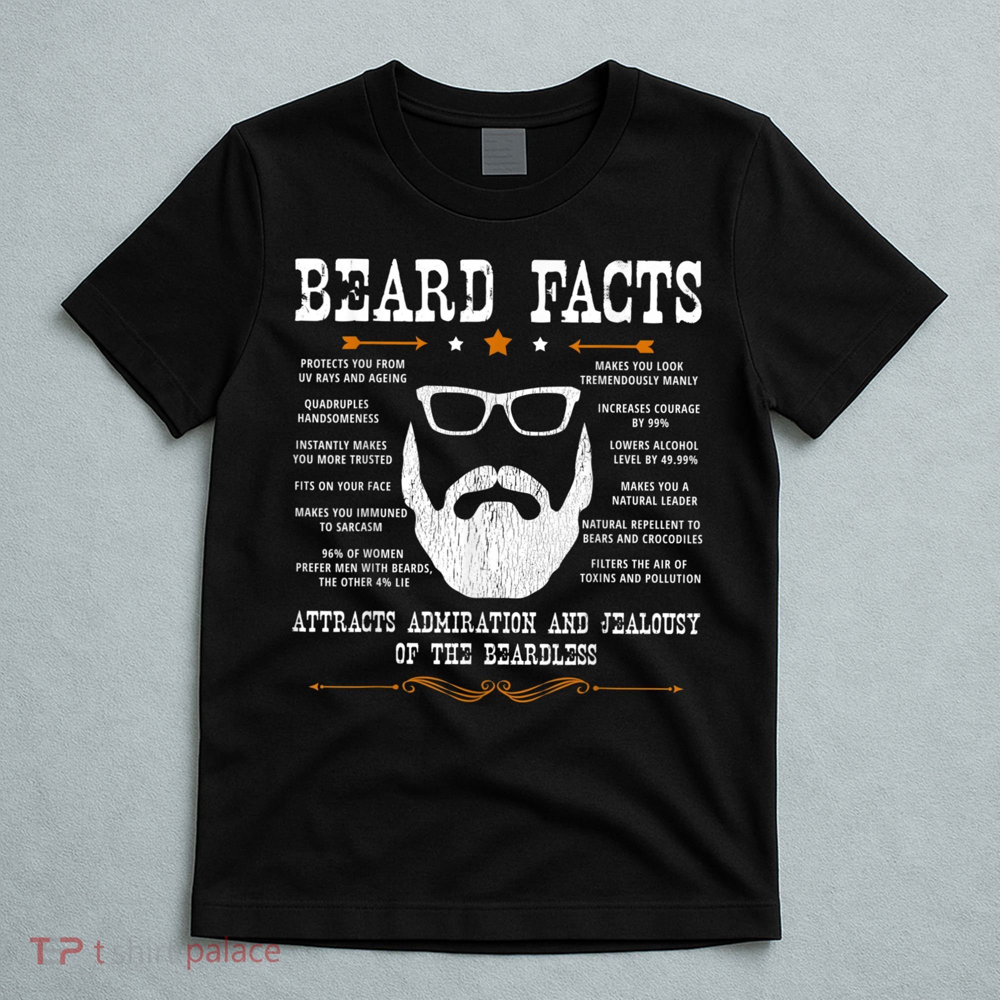 Mens Beard Facts Beard Lover T-Shirt