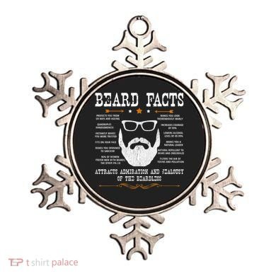 Mens Beard Facts Beard Lover Ornament