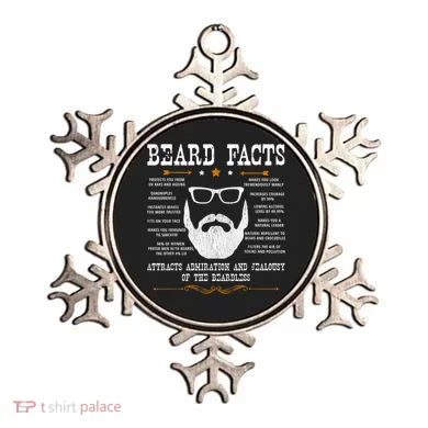 Mens Beard Facts Beard Lover Ornament