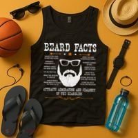 Mens Beard Facts Beard Lover Tank Top thumb 4