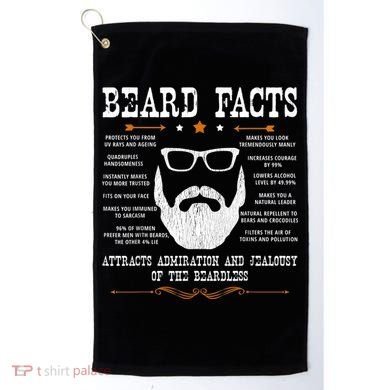 Mens Beard Facts Beard Lover Golf Towel