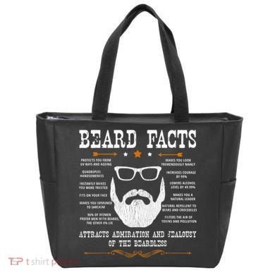 Mens Beard Facts Beard Lover Tote Bag