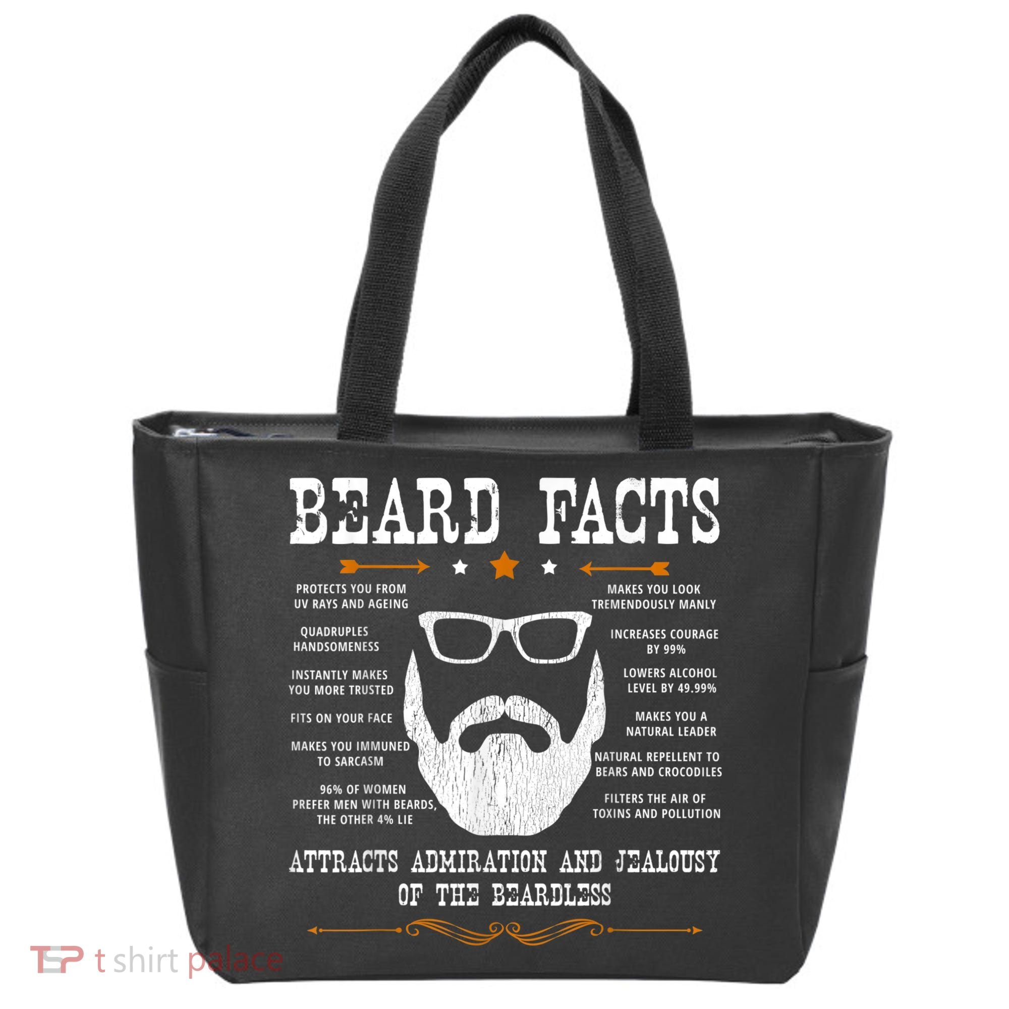Mens Beard Facts Beard Lover Tote Bag
