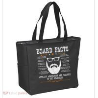 Mens Beard Facts Beard Lover Tote Bag thumb 2