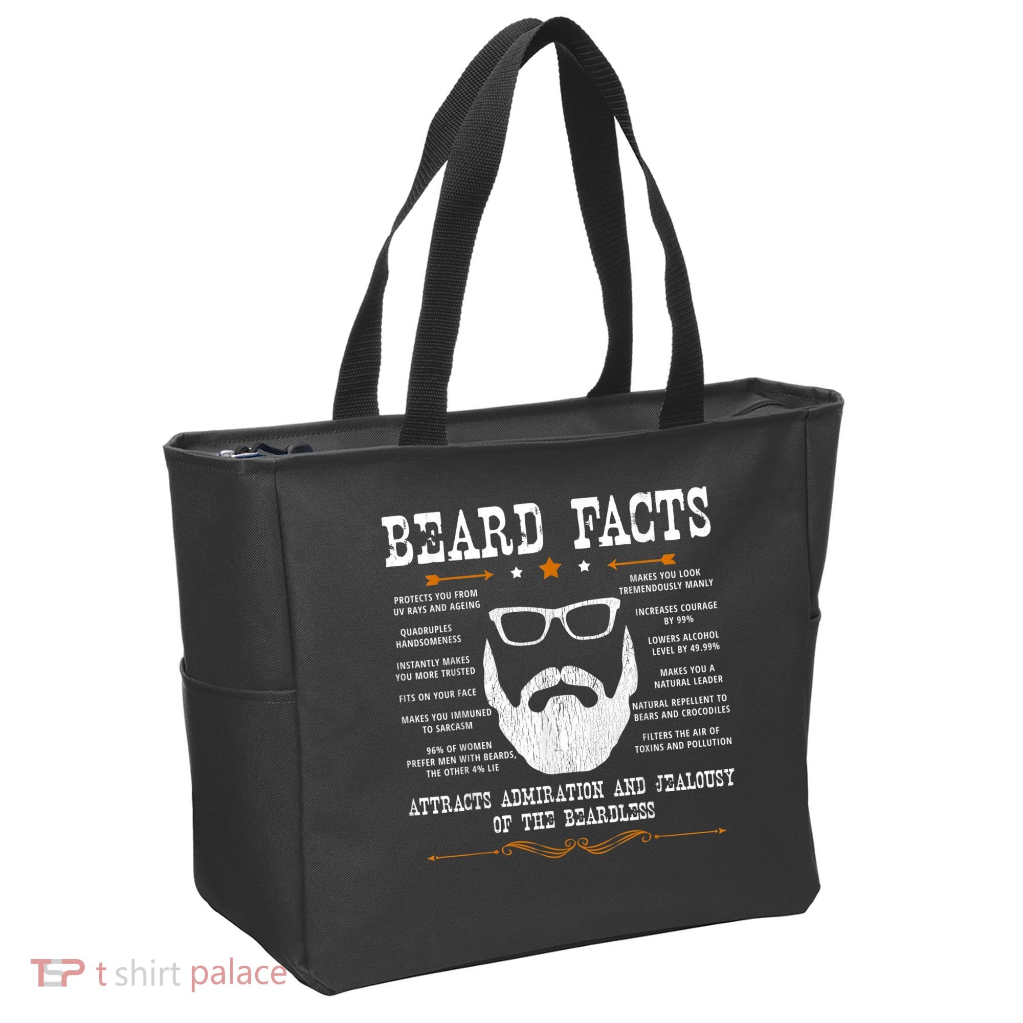 Mens Beard Facts Beard Lover Tote Bag