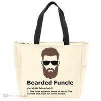 Mens Bearded Funcle Funny Uncle Definition Tote Bag thumb 0