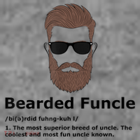 Mens Bearded Funcle Funny Uncle Definition Toddler Hoodie thumb 2