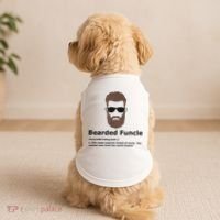 Mens Bearded Funcle Funny Uncle Definition Doggie Tank thumb 2