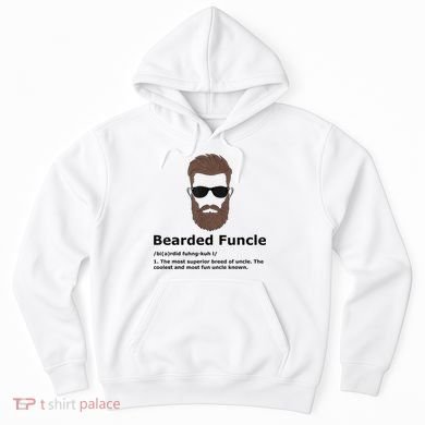 Mens Bearded Funcle Funny Uncle Definition Hoodie