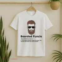 Mens Bearded Funcle Funny Uncle Definition T-Shirt thumb 2