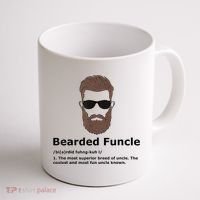 Mens Bearded Funcle Funny Uncle Definition Coffee Mug thumb 1
