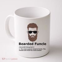Mens Bearded Funcle Funny Uncle Definition Coffee Mug thumb 0