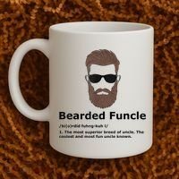 Mens Bearded Funcle Funny Uncle Definition Coffee Mug thumb 2