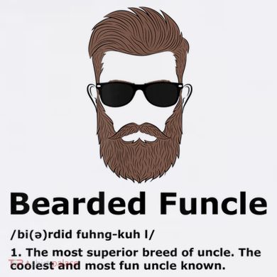 Mens Bearded Funcle Funny Uncle Definition District V.I.T. Heavyweight Hoodie