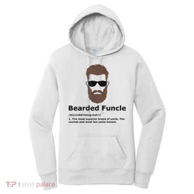 Mens Bearded Funcle Funny Uncle Definition Women's Hoodie