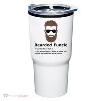 Mens Bearded Funcle Funny Uncle Definition Tumbler thumb 0