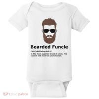 Mens Bearded Funcle Funny Uncle Definition Baby Bodysuit thumb 0