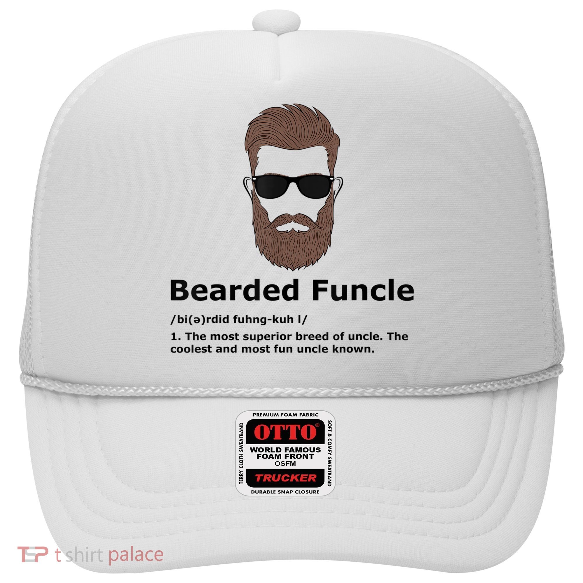 Mens Bearded Funcle Funny Uncle Definition Hat