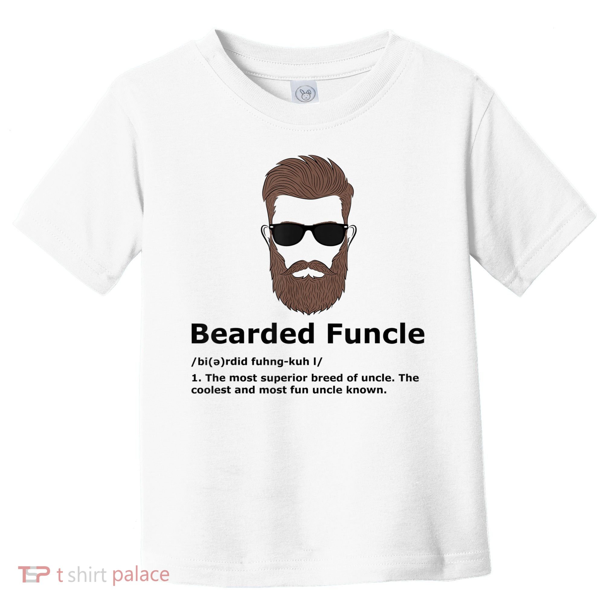 Mens Bearded Funcle Funny Uncle Definition Toddler T-Shirt