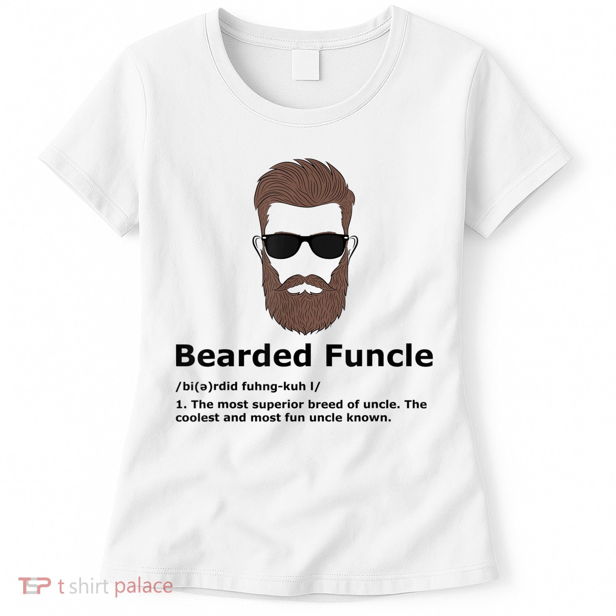 Mens Bearded Funcle Funny Uncle Definition Women's T-Shirt