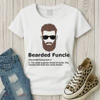 Mens Bearded Funcle Funny Uncle Definition Women's T-Shirt thumb 3