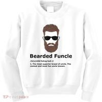 Mens Bearded Funcle Funny Uncle Definition Kids Sweatshirt thumb 0