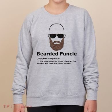 Mens Bearded Funcle Funny Bald Uncle Definition Women's Sweatshirt