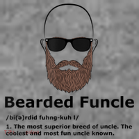 Mens Bearded Funcle Funny Bald Uncle Definition Toddler Hoodie thumb 2