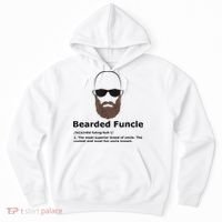 Mens Bearded Funcle Funny Bald Uncle Definition Hoodie thumb 0