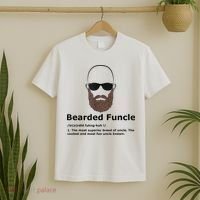 Mens Bearded Funcle Funny Bald Uncle Definition T-Shirt thumb 2