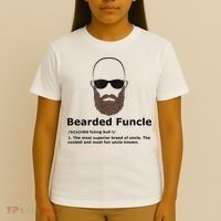 Mens Bearded Funcle Funny Bald Uncle Definition T-Shirt thumb 4