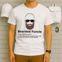 Mens Bearded Funcle Funny Bald Uncle Definition T-Shirt thumb 6