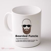 Mens Bearded Funcle Funny Bald Uncle Definition Coffee Mug thumb 0