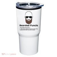 Mens Bearded Funcle Funny Bald Uncle Definition Tumbler thumb 0