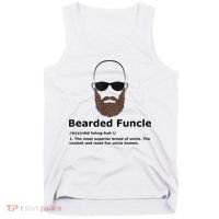 Mens Bearded Funcle Funny Bald Uncle Definition Tank Top thumb 0